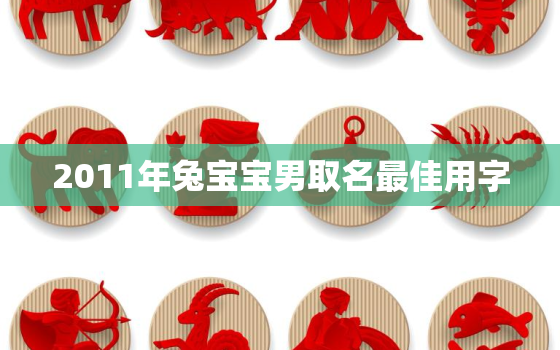 2011年兔宝宝男取名最佳用字，2011年兔男孩取什么字比较好