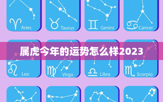 属虎今年的运势怎么样2023，属虎今年的运势怎么样2023年运程