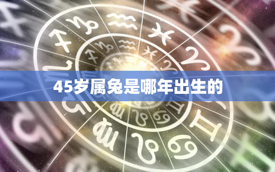 45岁属兔是哪年出生的，45岁兔今年命运