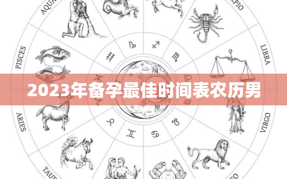 2023年备孕最佳时间表农历男，2022年备孕 生在2023年兔年