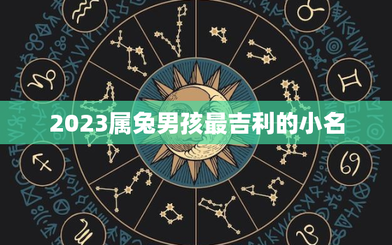 2023属兔男孩最吉利的小名，2023年兔年男孩是什么命