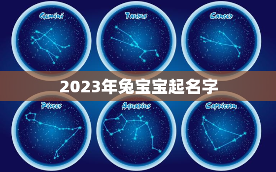 2023年兔宝宝起名字，2023年兔宝宝起名字最旺