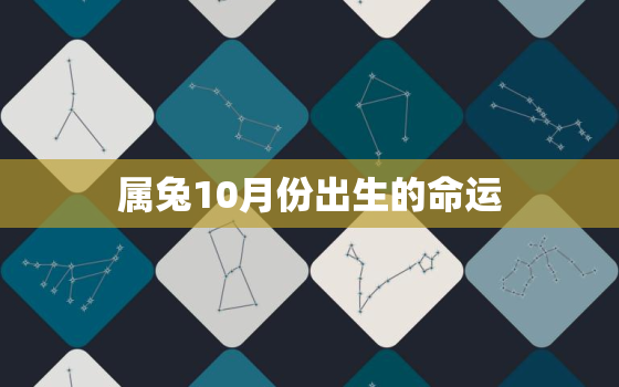 属兔10月份出生的命运，属兔人十月出生命运财运怎样