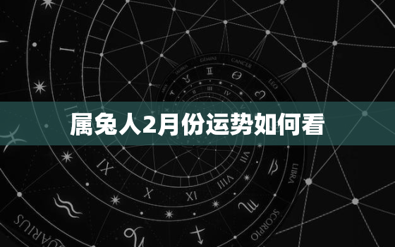 属兔人2月份运势如何看，属兔二月份运势如何2021