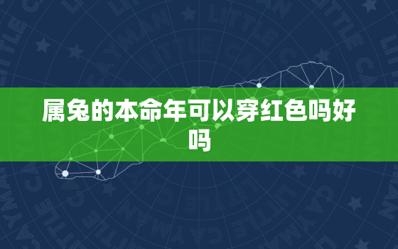 属兔的本命年可以穿红色吗好吗，2021年属兔人可以穿红色吗