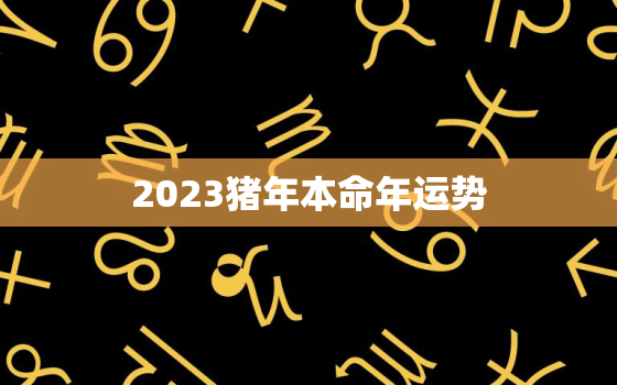 2023猪年本命年运势，2021猪年本命年的运势