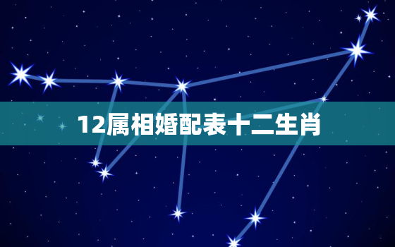 12属相婚配表十二生肖，12属相婚配表十二生肖相克