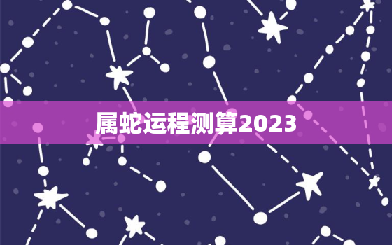 属蛇运程测算2023，属蛇今年运势2023年运势