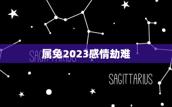 属兔2023感情劫难，属兔人2023