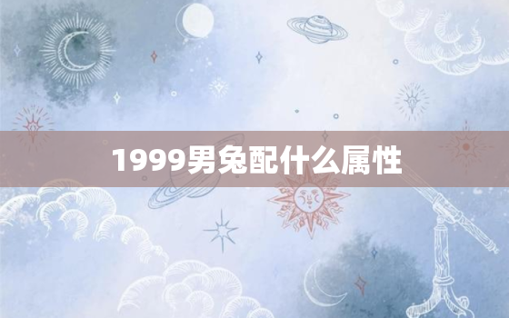 1999男兔配什么属性，1999男生肖兔配什么比较好