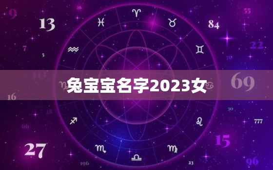 兔宝宝名字2023女，2023属兔取名字女孩大全