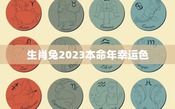 生肖兔2023本命年幸运色，属兔本命年2023