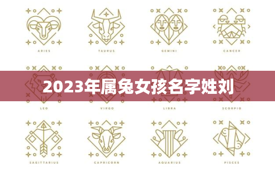 2023年属兔女孩名字姓刘，2023年属兔宝宝取名