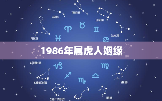 1986年属虎人姻缘，1986年属虎的姻缘