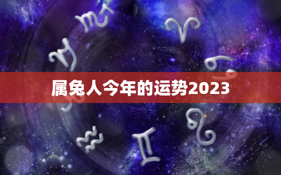 属兔人今年的运势2023，属兔人今年的运势如何