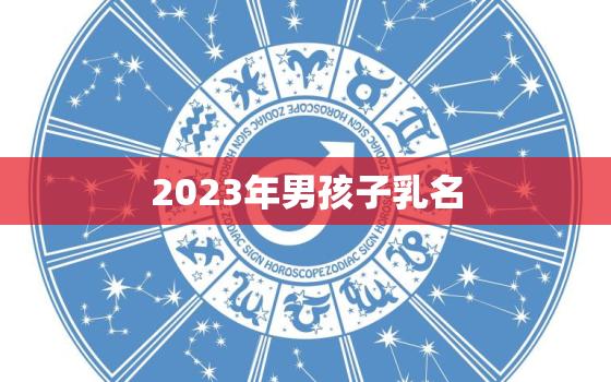 2023年男孩子乳名，2020年男孩乳名