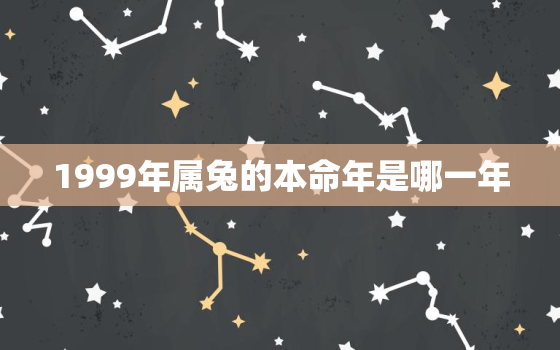 1999年属兔的本命年是哪一年，1999年属兔的本命
是什么
