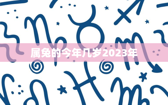 属兔的今年几岁2023年，属兔的今年好多岁