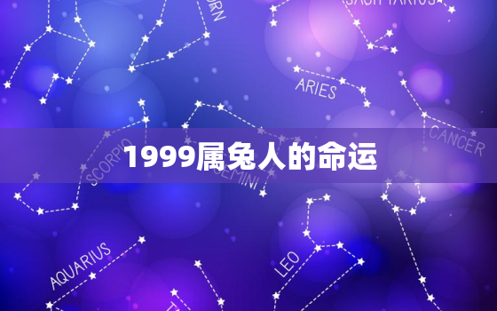 1999属兔人的命运，1999年属兔的命运