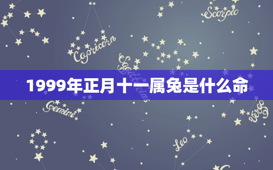 1999年正月十一属兔是什么命，1999年正月十一是阳历几号