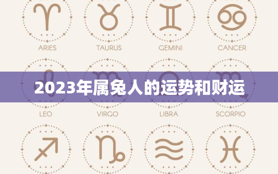 2023年属兔人的运势和财运，2023年属兔人的全年运势