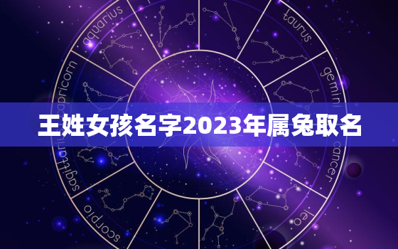 王姓女孩名字2023年属兔取名，王姓女孩2022