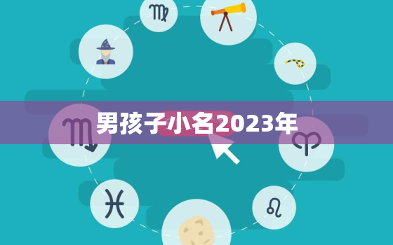 男孩子小名2023年，2023年男孩名字