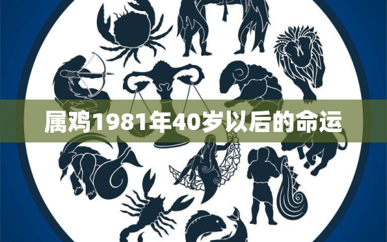 属鸡1981年40岁以后的命运，81年鸡41岁后十年大运运程