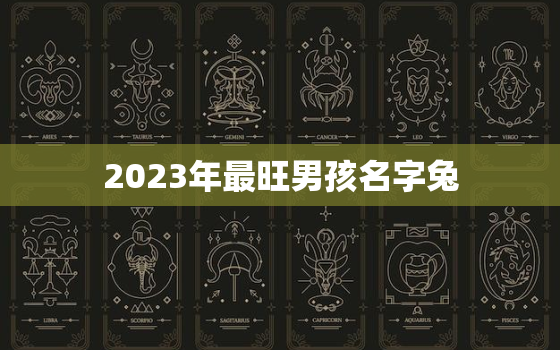 2023年最旺男孩名字兔，2023年兔年
宝几月出生好