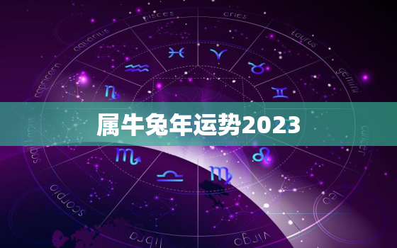 属牛兔年运势2023，2023属牛人全年运势