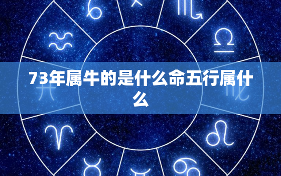 73年属牛的是什么命五行属什么，73年牛是什么命 五行属什么