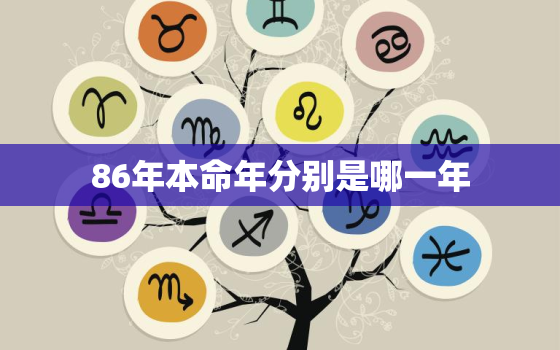 86年本命年分别是哪一年，86年本命年好不好