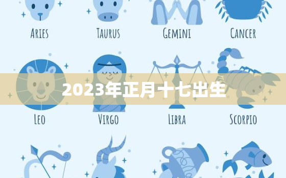 2023年正月十七出生，2023年正月十七出生的女孩