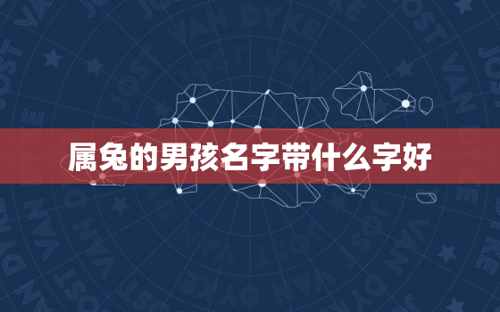 属兔的男孩名字带什么字好，属兔的男孩取名带什么字好