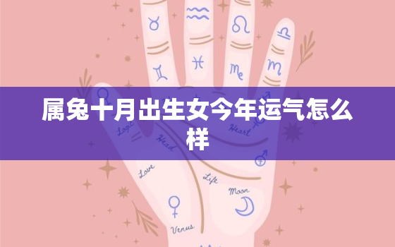 属兔十月出生女今年运气怎么样，属兔女十月份的运势