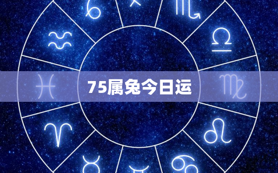 75属兔今日运，75属兔今日运势水墨