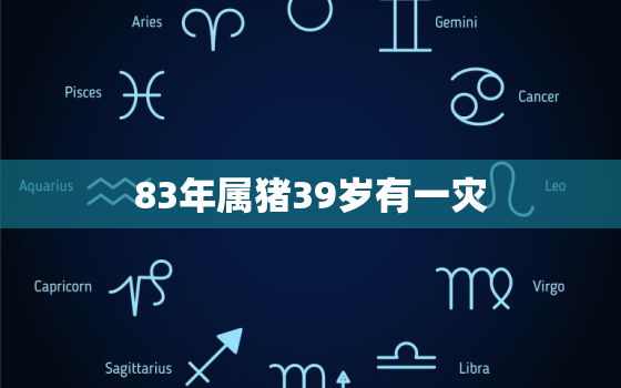 83年属猪39岁有一灾，2007年属猪在2023年怎么样