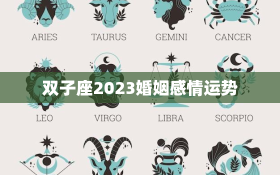 双子座2023婚姻感情运势，双子2023年运气