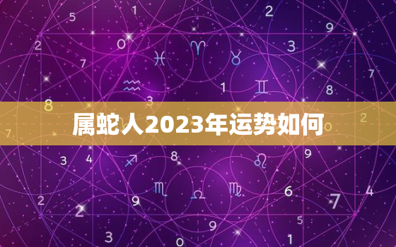 属蛇人2023年运势如何，属蛇人在2023年的运势如何