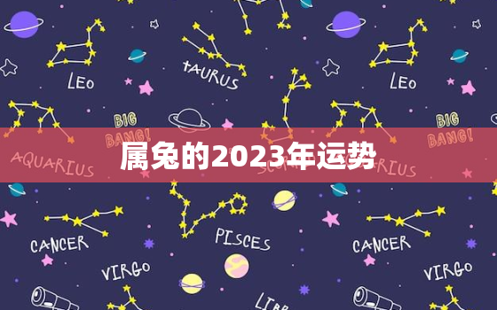 属兔的2023年运势，属兔的2023年运势和财运怎么样