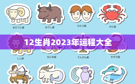 12生肖2023年运程大全，12生肖2023年运程大全及破解