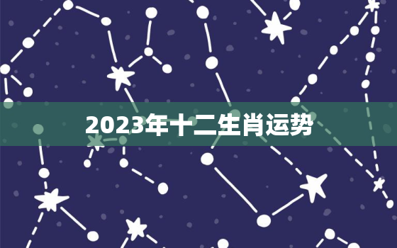 2023年十二生肖运势，2023年十二生肖每月运势