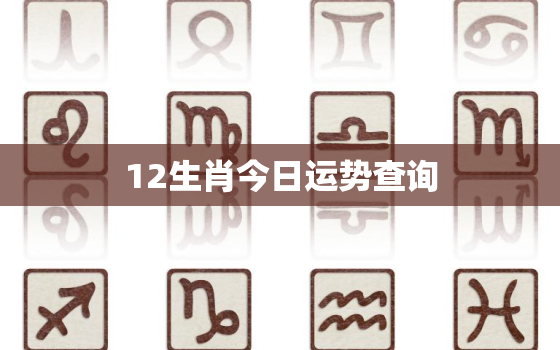 12生肖今日运势查询，水墨先生12生肖今日运势查询