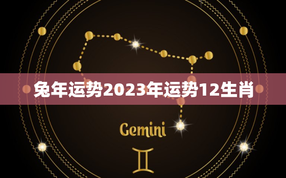 兔年运势2023年运势12生肖，兔年运势2023年运势12生肖运势虎