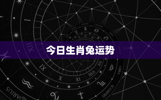 今日生肖兔运势，今日生肖兔运势及运程