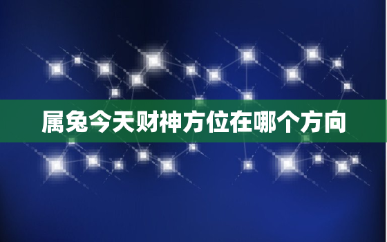 属兔今天财神方位在哪个方向，属兔今天财位在哪个方位