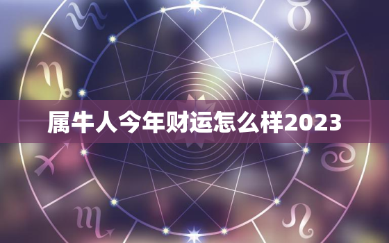 属牛人今年财运怎么样2023，属牛人2022年的财运