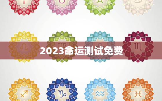 2023命运测试免费，个人命盘详解(免费版)