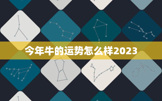 今年牛的运势怎么样2023，属牛的人今年运势怎么样2023