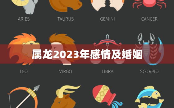 属龙2023年感情及婚姻，2023年属降大喜